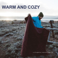 Ultralight winter warm non-woven cotton/Hollow cotton 210T Nylon waterproof down Camping  blanket